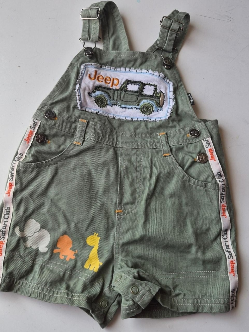 2008 Jeep Green Kids' Short Overalls - Jeep Brand
